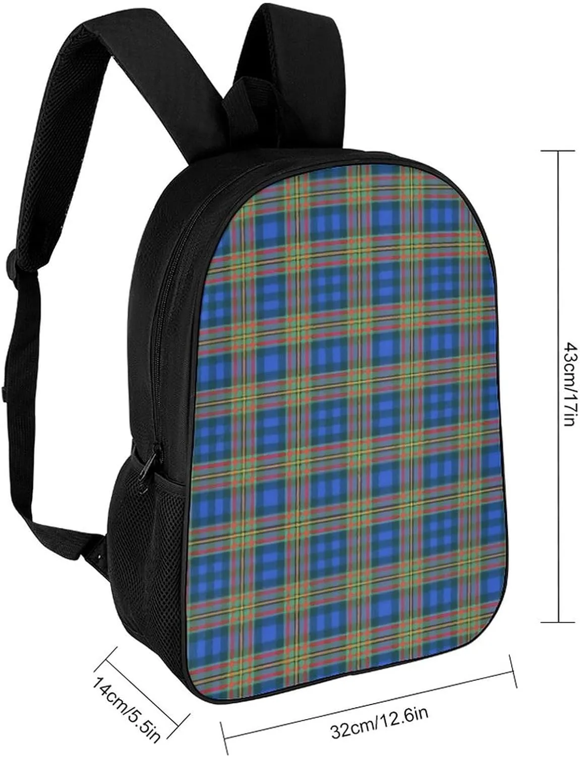 Scottish Clan MacLellan Tartan Plaid Backpack Lightweight Waterproof Backpacks Laptop Backpack for Unisex Casual Travel Daypacks Large Capacity