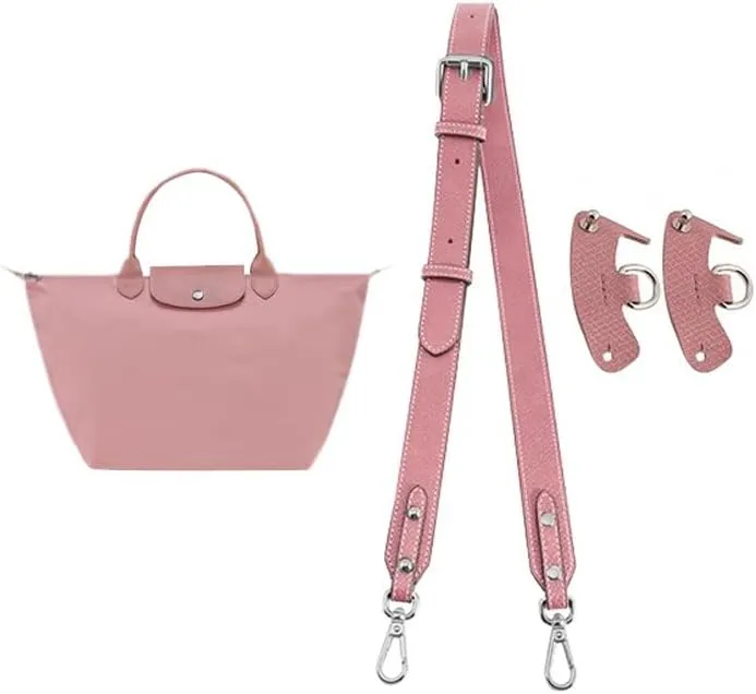 SENTEN Purse Straps Replacement, Leather Crossbody Shoulder Strap Kit Adjustable for S/M Longchamp
