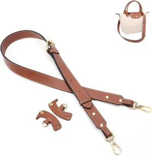 SENTEN Purse Straps Replacement, Leather Crossbody Shoulder Strap Kit Adjustable for S/M Longchamp