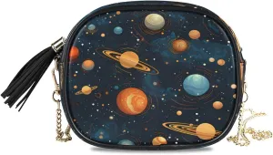 senya Crossbody Purse Small Crossbody Bags Shoulder Handbags Beautiful Starry Sky for Women