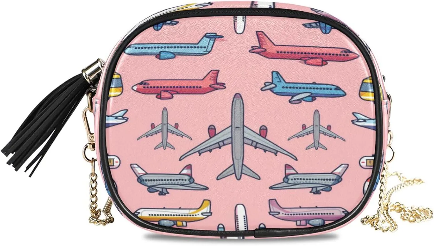 senya Crossbody Purse Small Crossbody Bags Shoulder Handbags Blue Pink Aircraft for Women