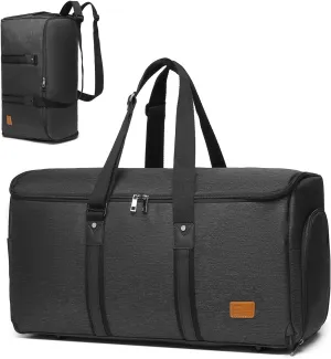 Seyfocnia Convertible Garment Bag for Travel, Carry On Travel Garment Bag Backpack for Men Women, 3 in 1 Hanging Suitcase Suit Business Bag