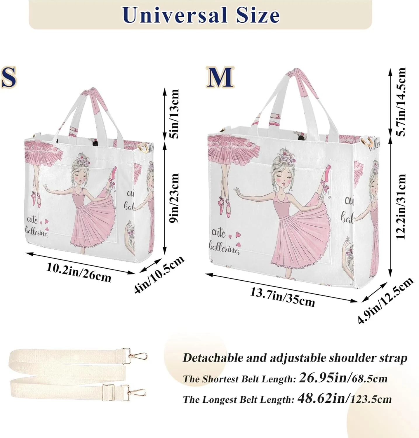 Shepherd Dog Cute Shoulder Tote Women Beach Travel Tote Aesthetic Purses Tote Bag with Pockets