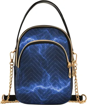Shiny Glitter Lavender Women's Crossbody Bag, Women's Purses and Handbags Cross Body Bag for Woman