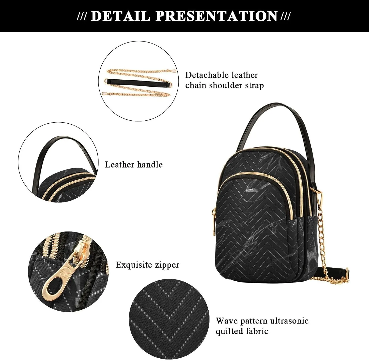 Shiny Glitter Lavender Women's Crossbody Bag, Women's Purses and Handbags Cross Body Bag for Woman