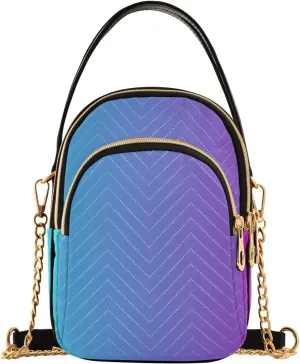 Shiny Glitter Lavender Women's Crossbody Bag, Women's Purses and Handbags Cross Body Bag for Woman