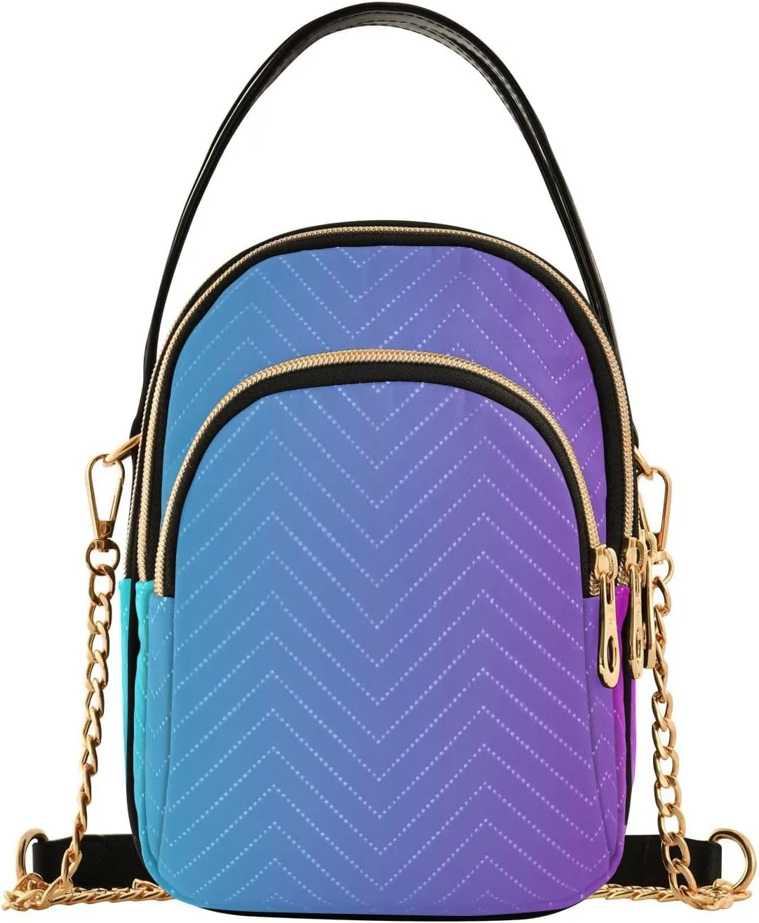 Shiny Glitter Lavender Women's Crossbody Bag, Women's Purses and Handbags Cross Body Bag for Woman