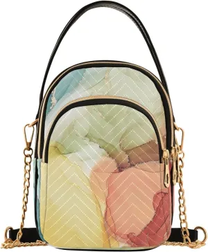 Shiny Glitter Lavender Women's Crossbody Bag, Women's Purses and Handbags Cross Body Bag for Woman