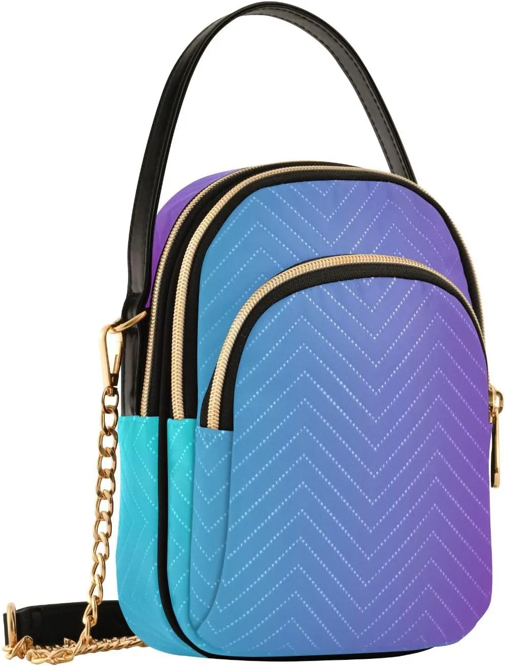 Shiny Glitter Lavender Women's Crossbody Bag, Women's Purses and Handbags Cross Body Bag for Woman