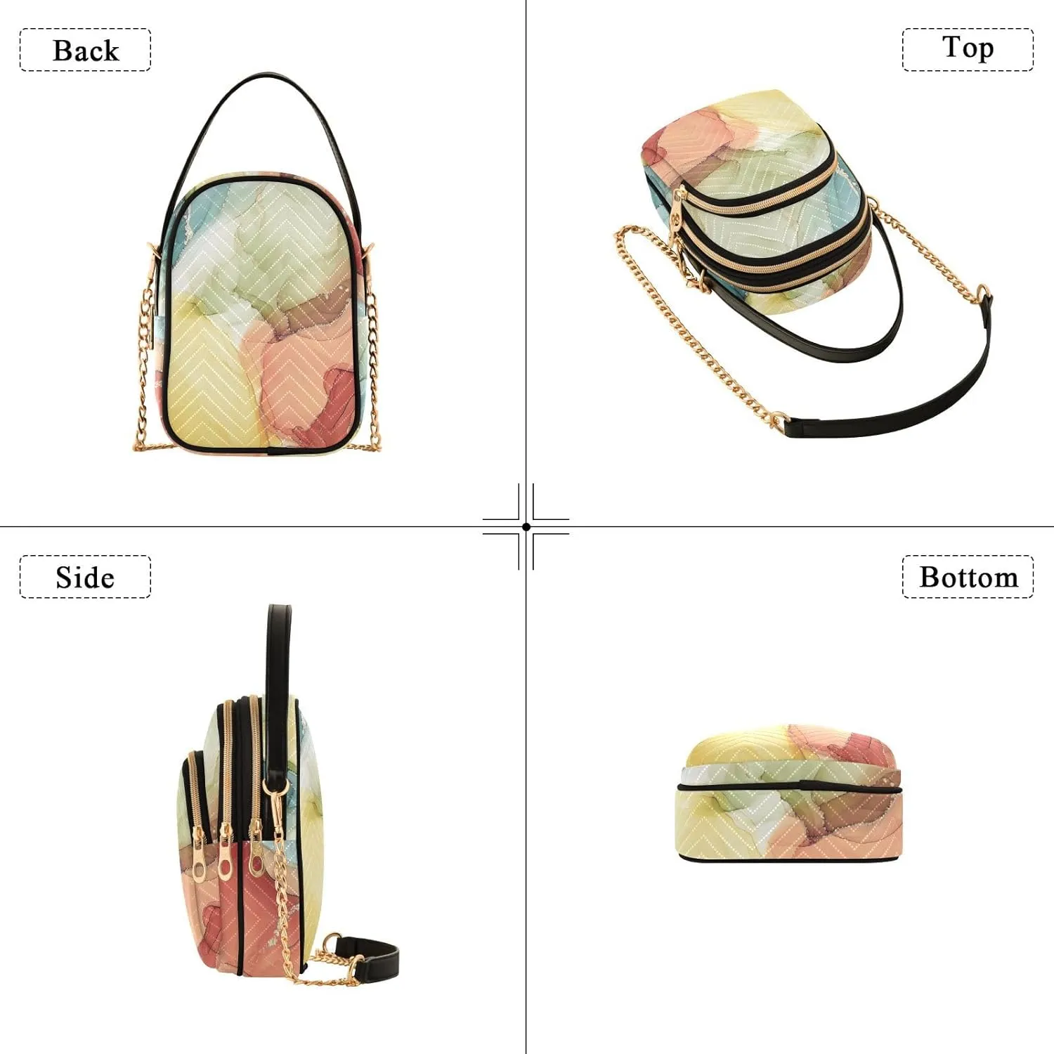 Shiny Glitter Lavender Women's Crossbody Bag, Women's Purses and Handbags Cross Body Bag for Woman