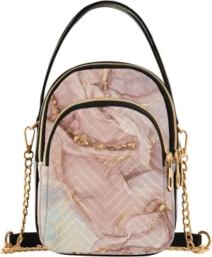 Shiny Glitter Lavender Women's Crossbody Bag, Women's Purses and Handbags Cross Body Bag for Woman