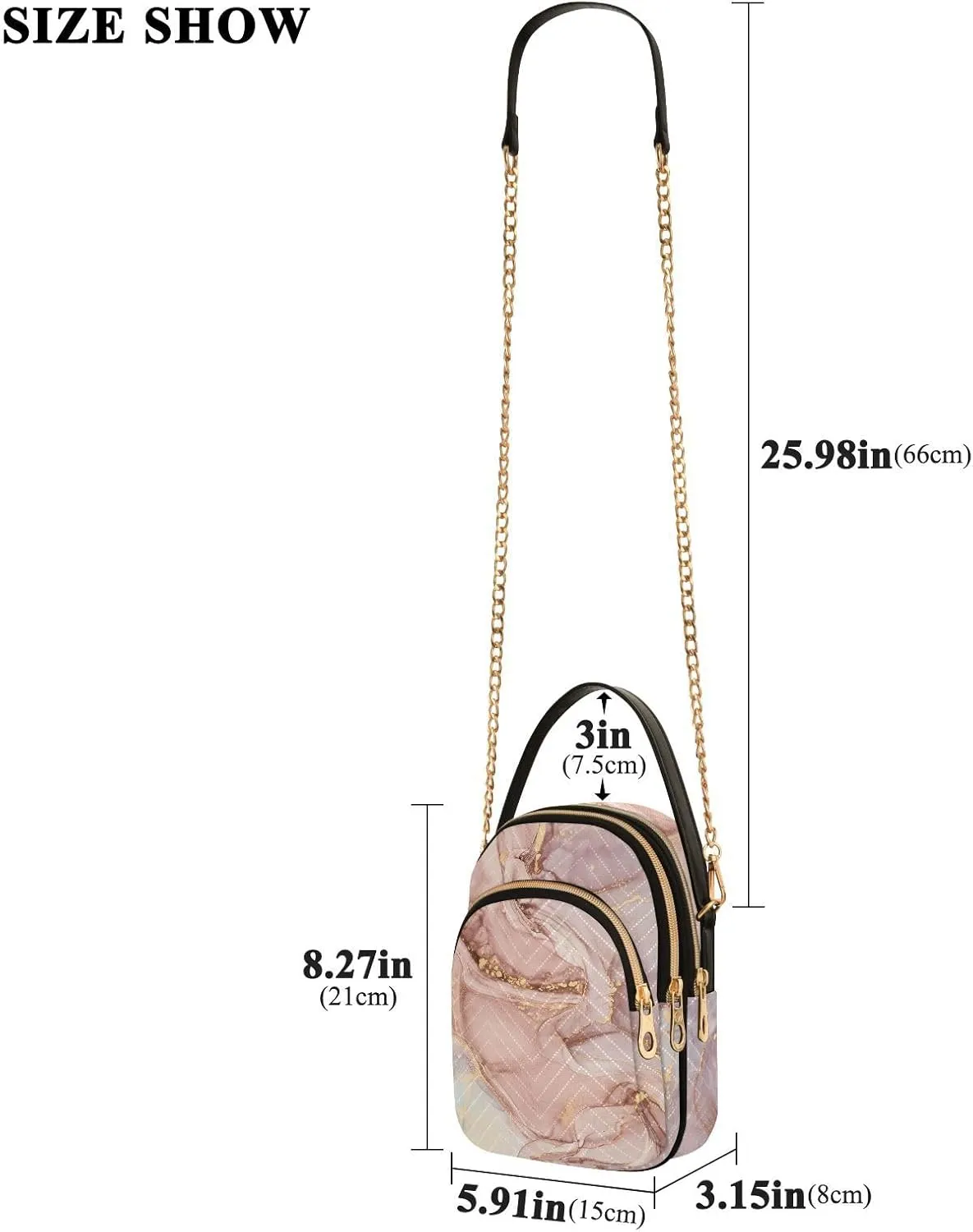 Shiny Glitter Lavender Women's Crossbody Bag, Women's Purses and Handbags Cross Body Bag for Woman