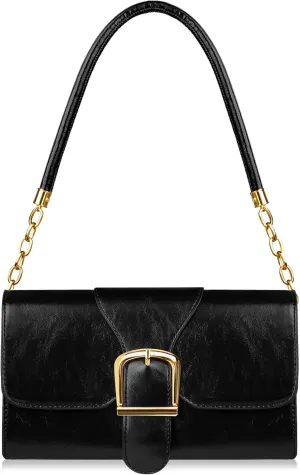 Shoulder Bag for Women, Cute Soft PU Leather Small Purse Handbags, Trendy Underarm Bag Tote Clutch Purses for Women