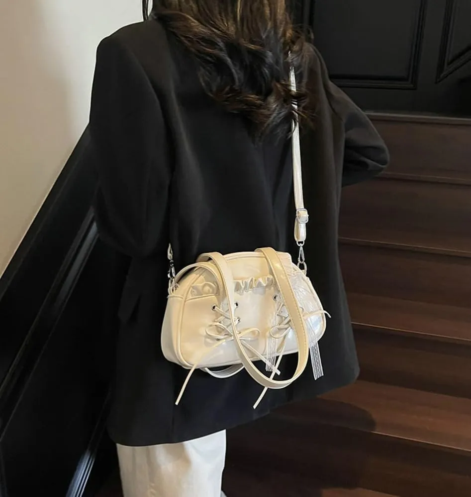 Shoulder Bag for Women PU Leather Tote Handbag Cute Bow Y2k Purse Satchels Underarm Crossbody Bags Clutch Purses 2025