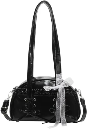 Shoulder Bag for Women PU Leather Tote Handbag Cute Bow Y2k Purse Satchels Underarm Crossbody Bags Clutch Purses 2025