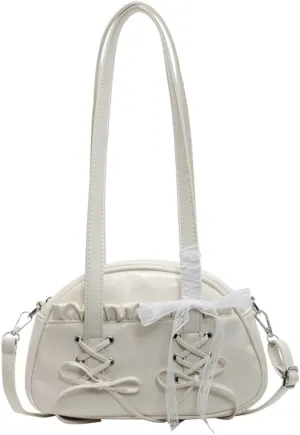 Shoulder Bag for Women PU Leather Tote Handbag Cute Bow Y2k Purse Satchels Underarm Crossbody Bags Clutch Purses 2025