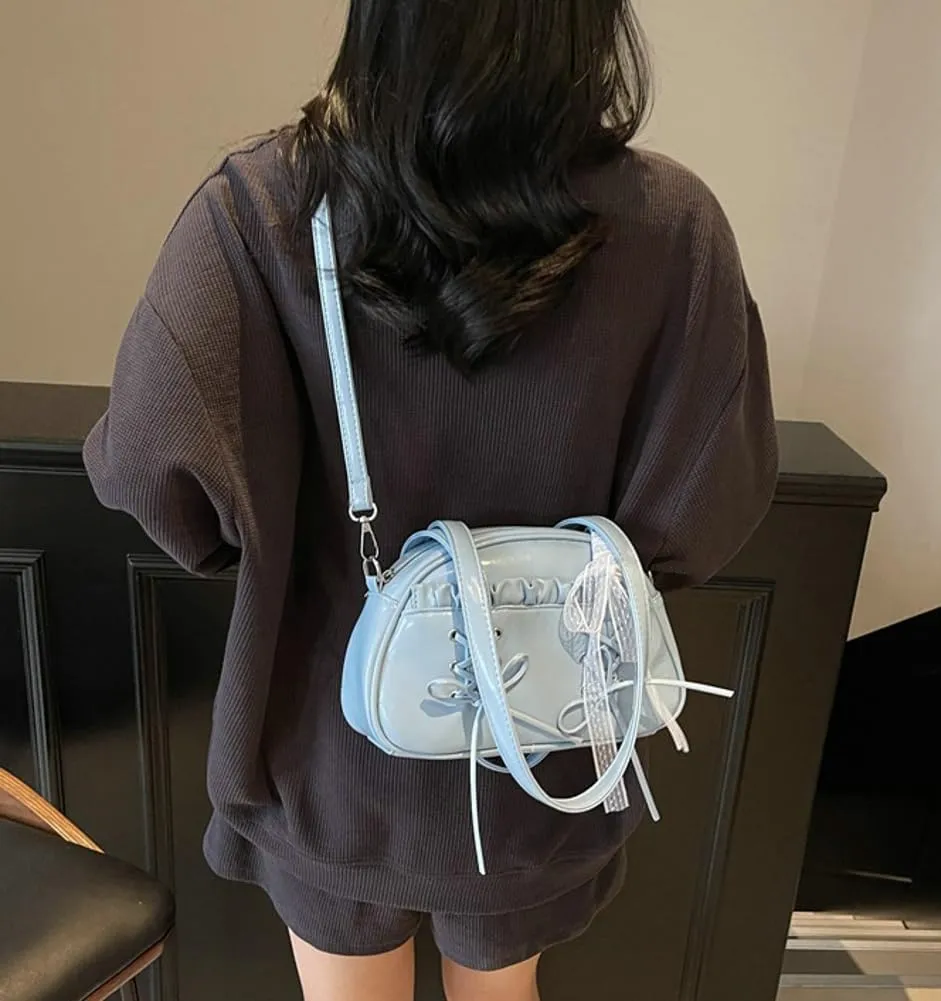 Shoulder Bag for Women PU Leather Tote Handbag Cute Bow Y2k Purse Satchels Underarm Crossbody Bags Clutch Purses 2025