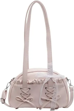 Shoulder Bag for Women PU Leather Tote Handbag Cute Bow Y2k Purse Satchels Underarm Crossbody Bags Clutch Purses 2025