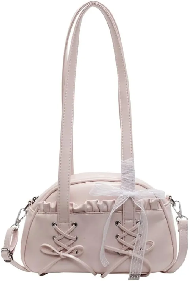 Shoulder Bag for Women PU Leather Tote Handbag Cute Bow Y2k Purse Satchels Underarm Crossbody Bags Clutch Purses 2025