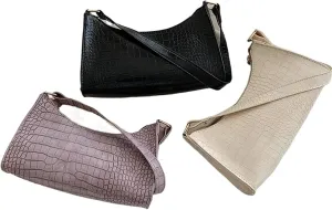 Shoulder Bags Simple PU Leather Armpit Purse Small Handbag Underarm Bag
