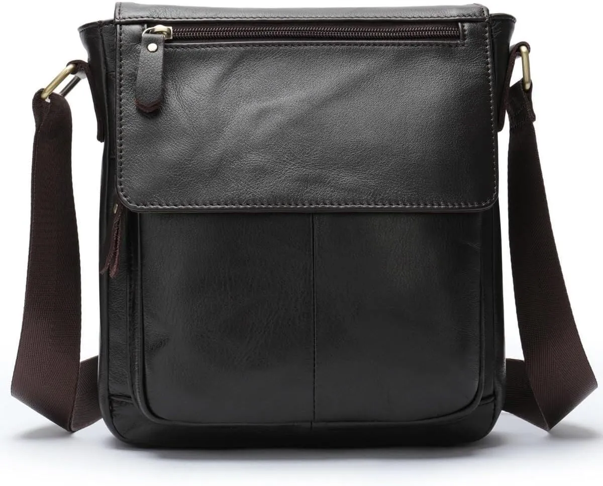 Shoulder Genuine Leather Purse Crossbody Messenger For Men Bag
