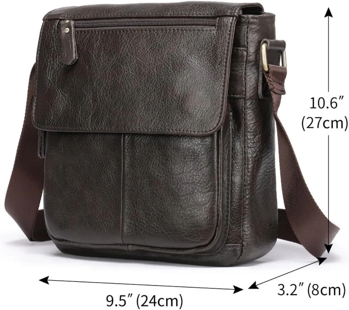 Shoulder Genuine Leather Purse Crossbody Messenger For Men Bag