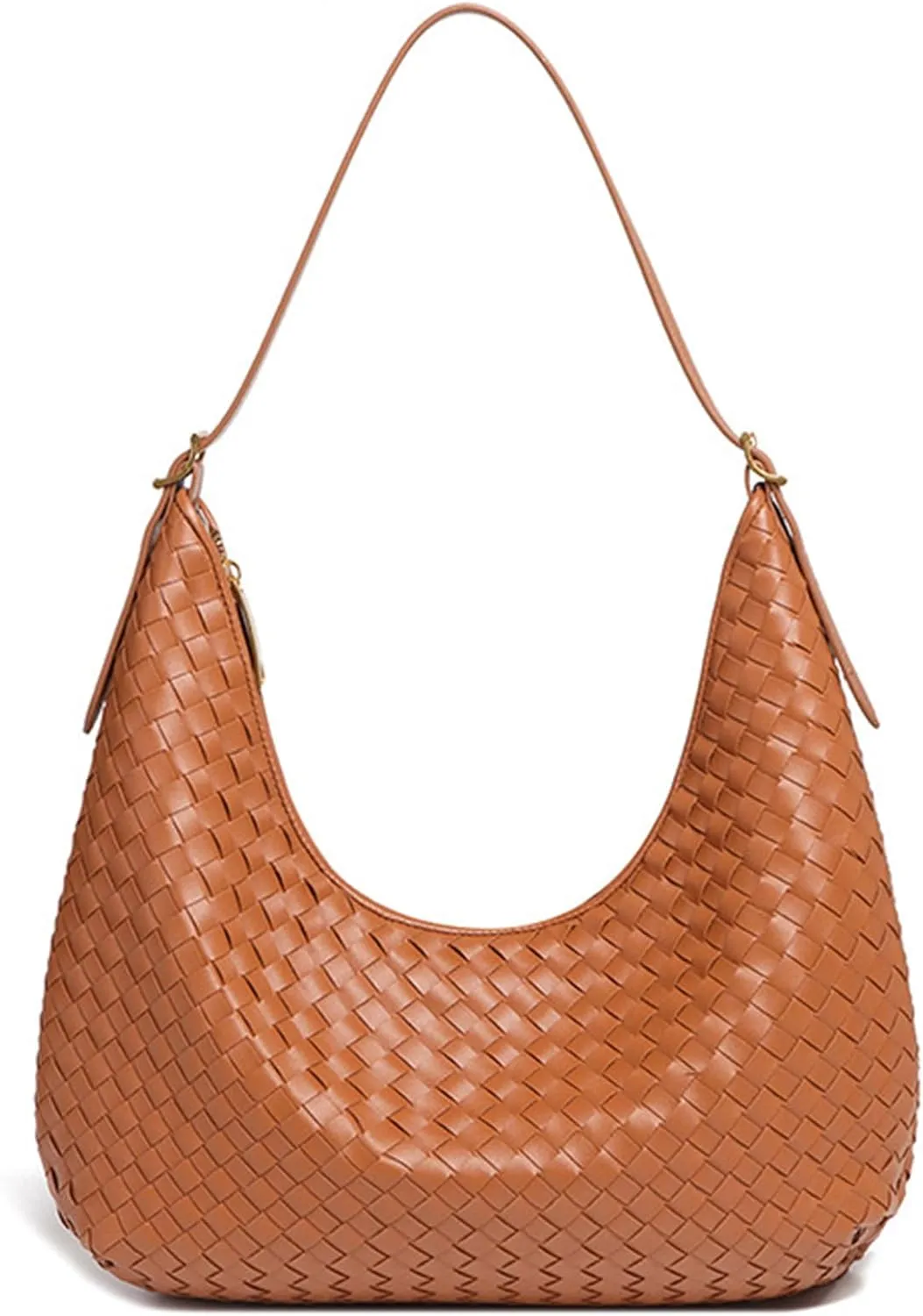 Shoulder Handbags Shoulder Bag for Women Totes Woven Vegan Leather Bag Hand Bag Working Lightweight Bags With Zipper