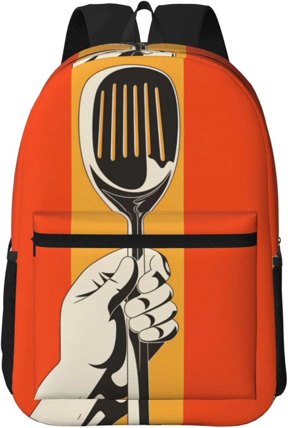 Shovel in hand Printed 17-inch large capacity backpack - unisex, suitable for work, hiking and camping