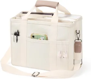Sightor Canvas Tote Hobo Crossbody Mommy Shoulder Bag Multipocket Large Capacity