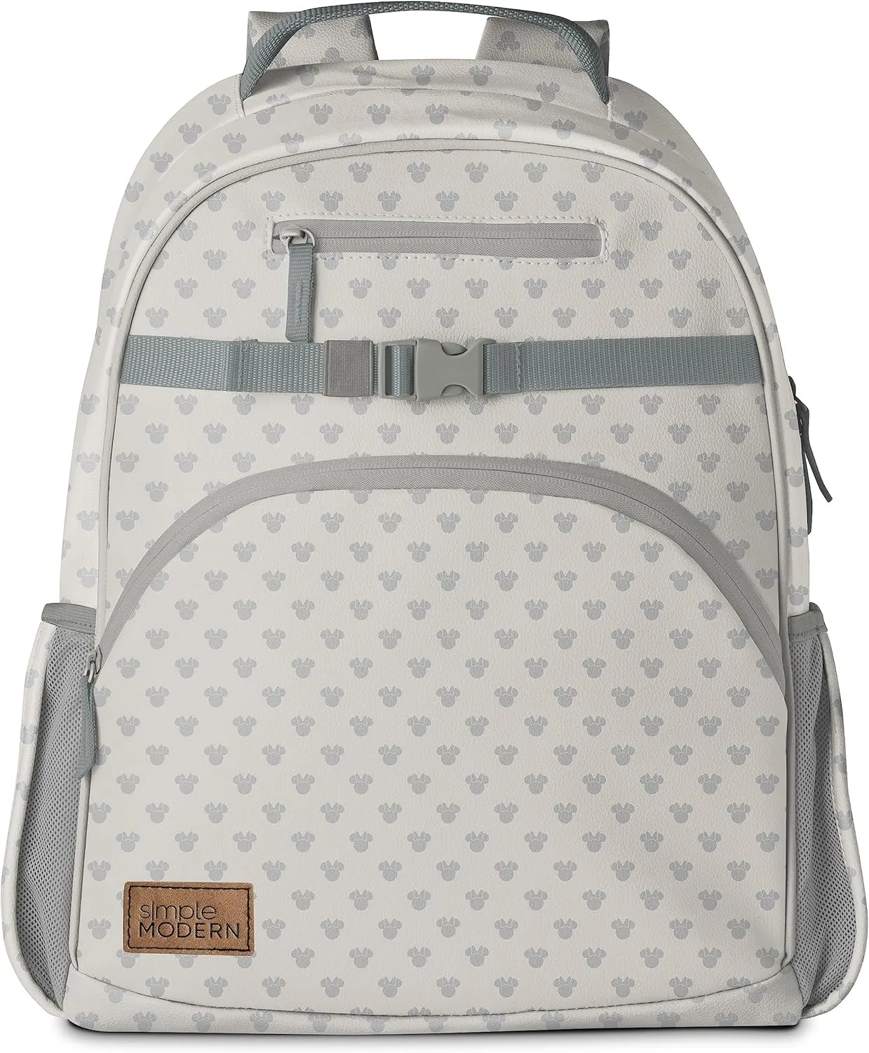 Simple Modern Disney Vegan Leather Toddler Backpack for School | Kindergarten Elementary Kid Mini Backpack Cute Faux PU Leather | Fletcher Collection | Kids - Medium (15" tall) | Minnie Mouse Me
