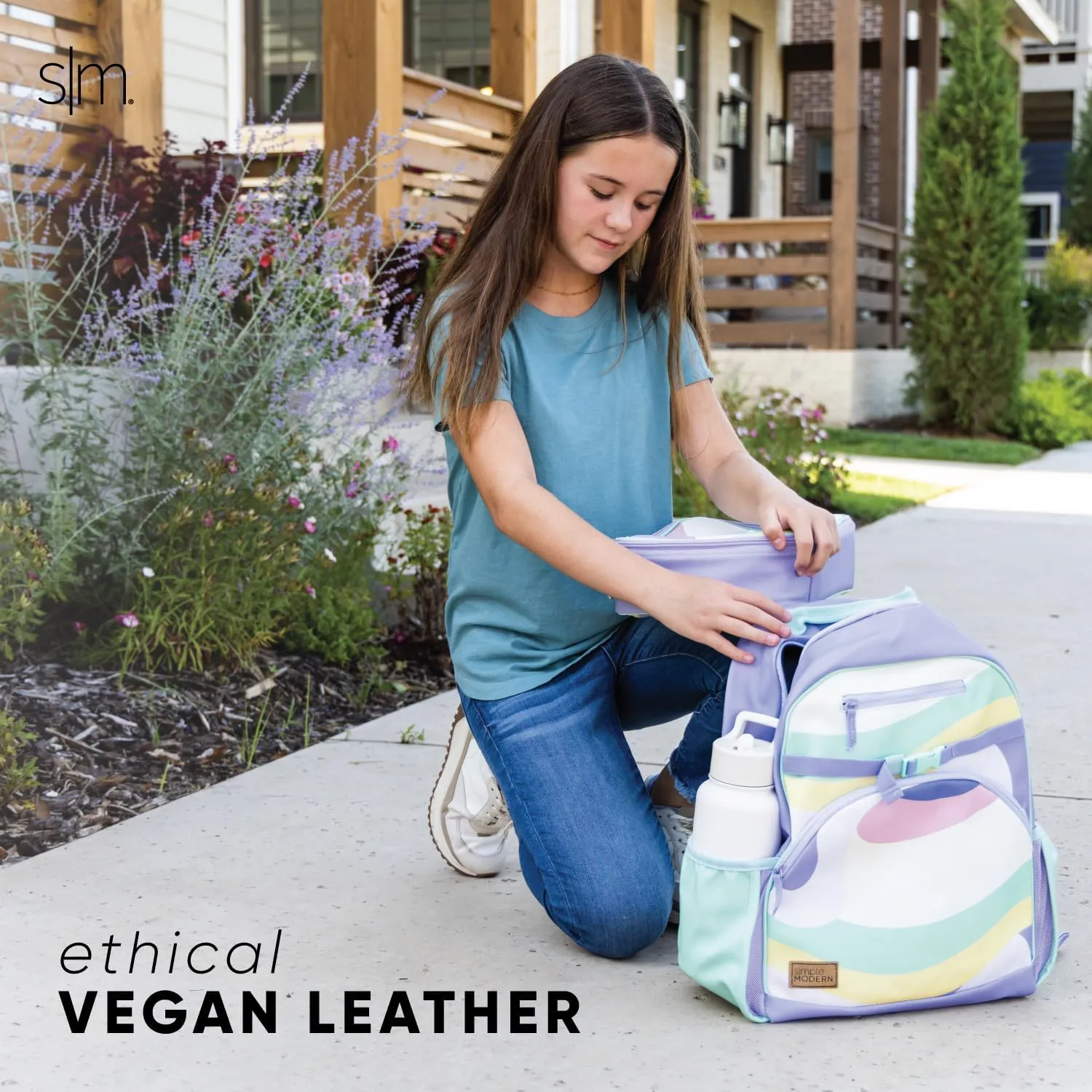Simple Modern Disney Vegan Leather Toddler Backpack for School | Kindergarten Elementary Kid Mini Backpack Cute Faux PU Leather | Fletcher Collection | Kids - Medium (15" tall) | Minnie Mouse Me