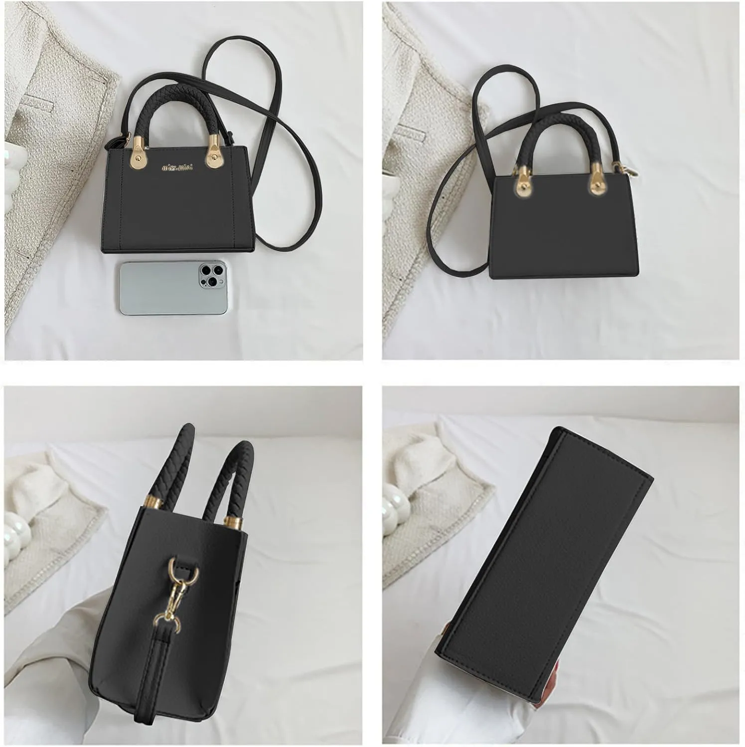 Simplicity Tote Bag for Women,Small Crossbody Bags for Women with Woven Handle Suitable For Party, Work, Leisure
