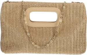 Simulated Grass Handbag with Removable Chain for Women Stylish Shoulder Purse for Everyday Use Parties and Travel Chic Saddle Bag Design