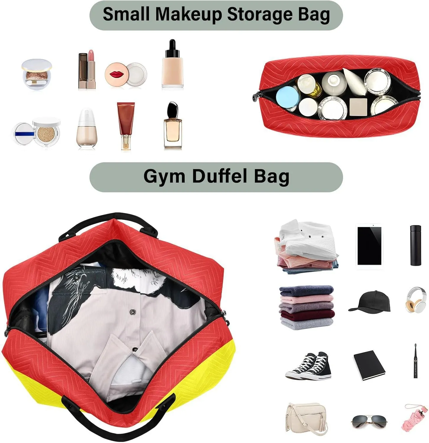 Sinestour Austronesian Flag Travel Duffel Bag for Men Women with Makeup Bag Weekend Overnight Carry On Bags for Getaway Weekend Travel