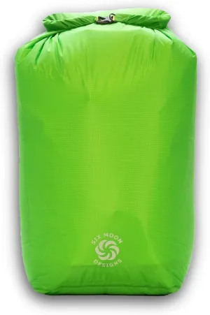 Six Moon Designs 50L Waterproof Roll Top Pack Liner (Green) - Travel Essentials for Hiking Backpacks, Camping Backpack, and Daypack Adventures. 27" x 21" x 8" (71 x 53 x 20cm) | 3 oz - 86 g