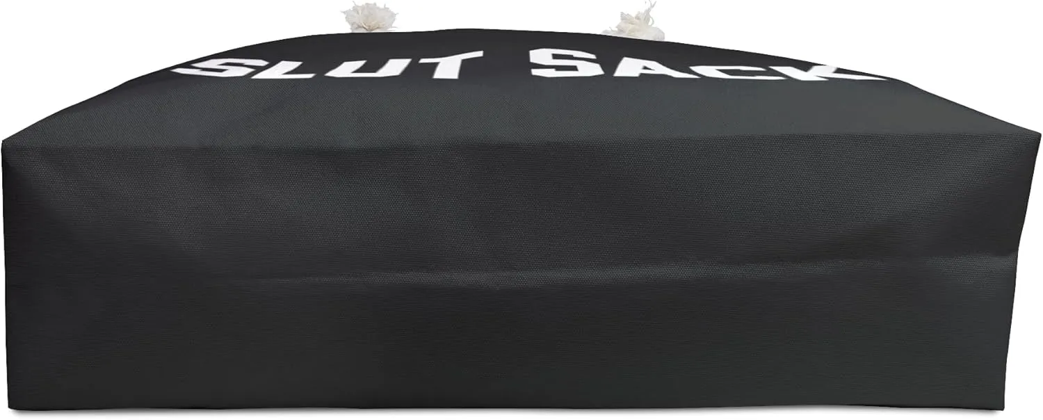 Slut Sack Rope Handle Weekender Tote - Funny Weekend Shoulder Totes Canvas Overnight Bags Reusable Grocery Market Sex Bag