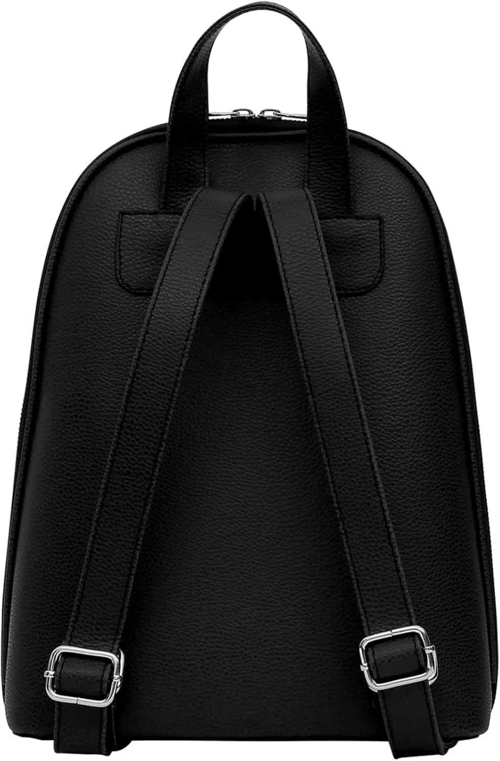 Small Backpack for Women - Vegan Leather and Unique Design Handmade Backpack Purse for Women, Black Cats Only Design