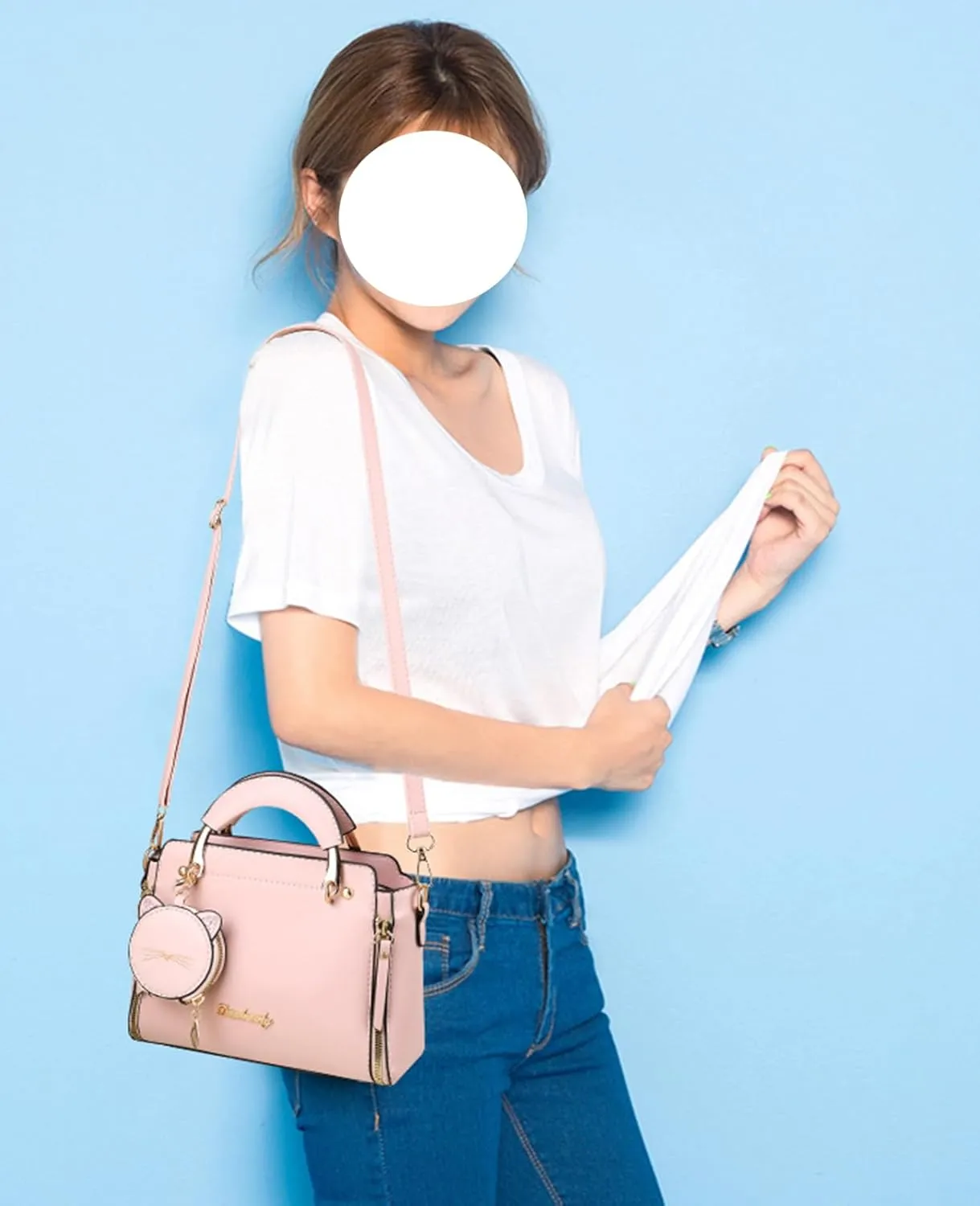 Small Top Handle Purse for Women Stylish Crossbody Bag Handbags Elegant Shoulder Bag with Adjustable Strap