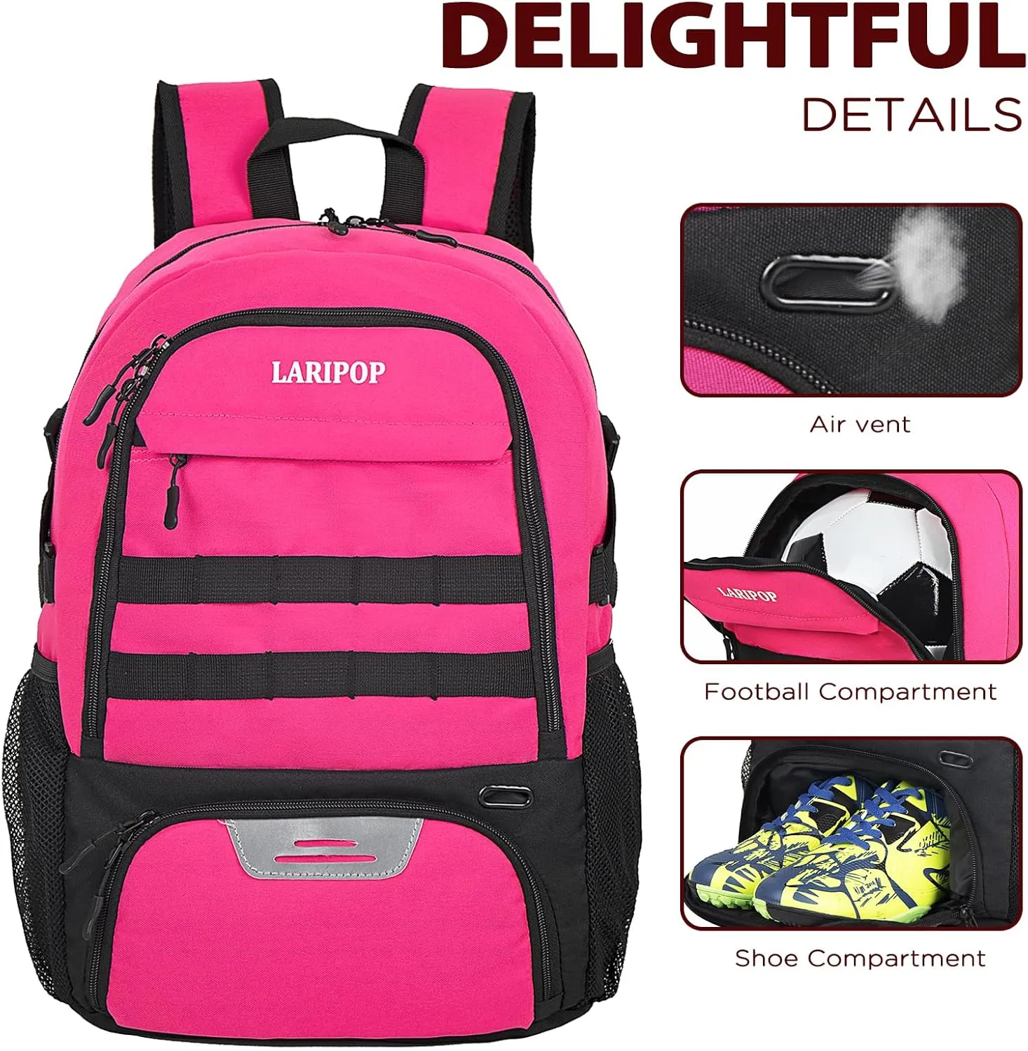 Soccer Backpack,Basketball Backpack for Basketball Accessories Training Equipment Fits Volleyball,Soccer,Sports Gifts