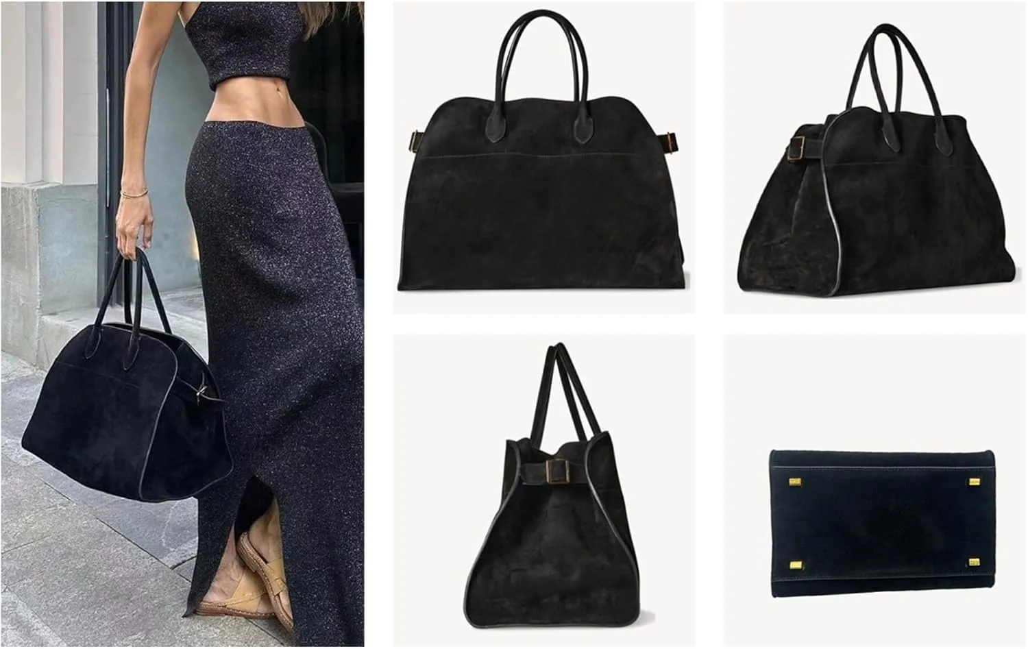 Soft Suede Satchels Bags for Women, Fashion Vintage Top-Handle Tote Bags,Large Capacity Casual Hobo Bag