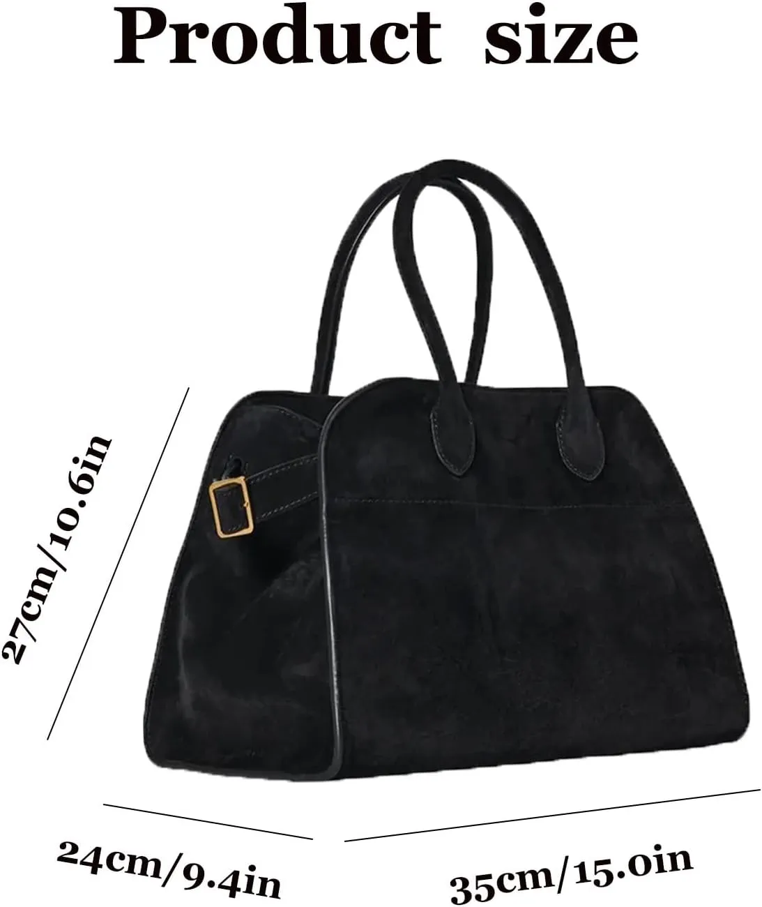 Soft Suede Satchels Bags for Women, Fashion Vintage Top-Handle Tote Bags,Large Capacity Casual Hobo Bag