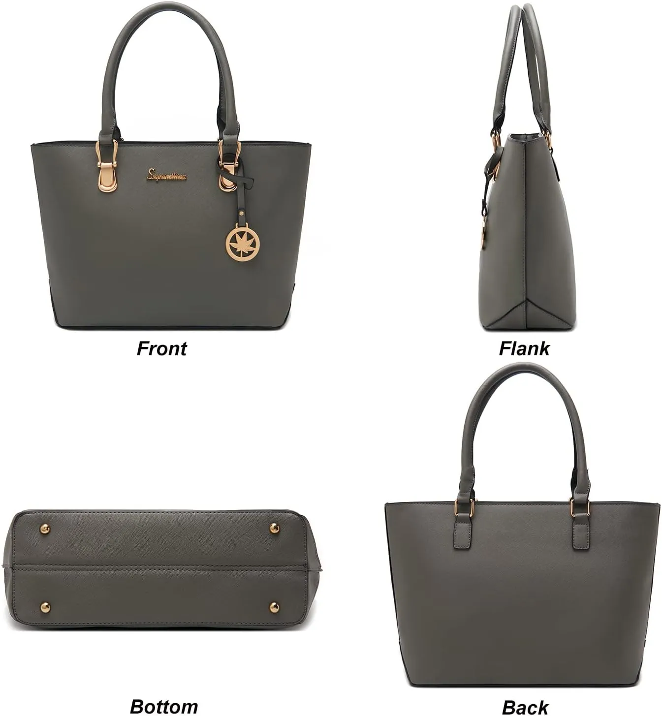 Soperwillton Women Handbags Wallet Tote Bag Shoulder Bag Top Handle Satchel 3pcs Purse Set