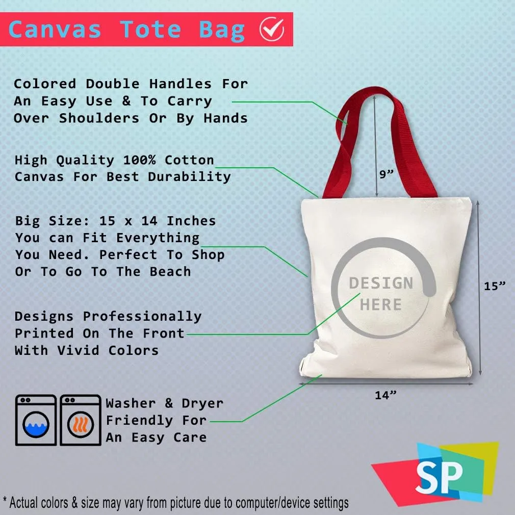 Speedy Pros Canvas Tote Bag for Women Bake The World A Better Place Baking Bakery Beach Bags for Women