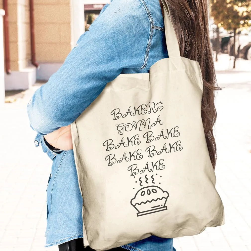 Speedy Pros Canvas Tote Bag for Women Bakers Going to Bake Hobbies Baking Beach Bags for Women