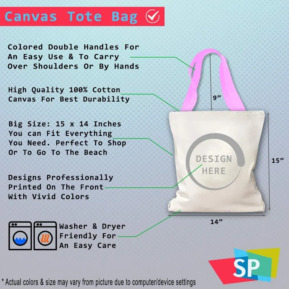 Speedy Pros Canvas Tote Bag for Women Do Not Meddle in Affairs of Dragons Funny Humor Beach Bags for Women
