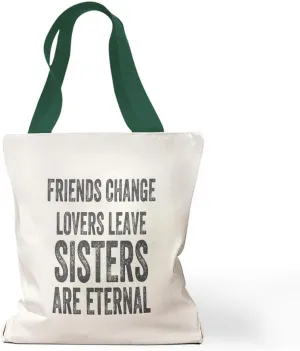 Speedy Pros Canvas Tote Bag for Women Friends Change Leave Sisters Eternal Family & Friends Beach Bags for Women