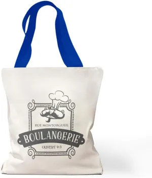 Speedy Pros Canvas Tote Bag for Women Rue Montorgueil Boulangerie Ouvert 9-3 Paris France French