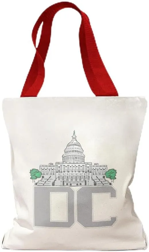 Speedy Pros Canvas Tote Bag for Women Washington Dc Capital Beach Bags for Women