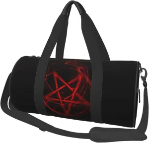 Spotrs Gym Bag Feminist Satanic Pentagram Workout Travel Bag Duffle Bag Weekender Bags For Women Men