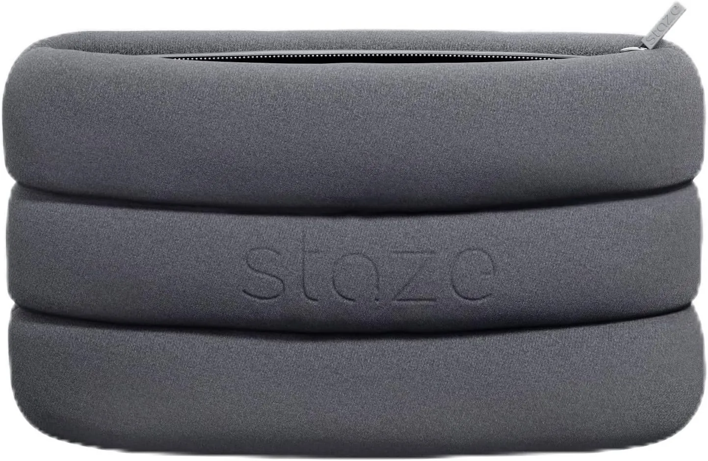 Staze Bag - Waterproof, Neoprene Pouch with Carbon Filter, Zipper Closure Stylish Pouch for Travel & Storage (Slate, 10.5” x 7”)